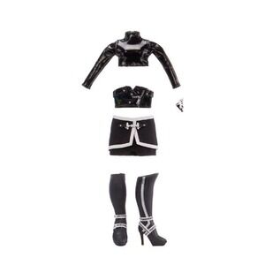 NIB Rainbow High Shadow Ainsley Slater Doll Black Clothes Outfit Goth Moto Punk‎